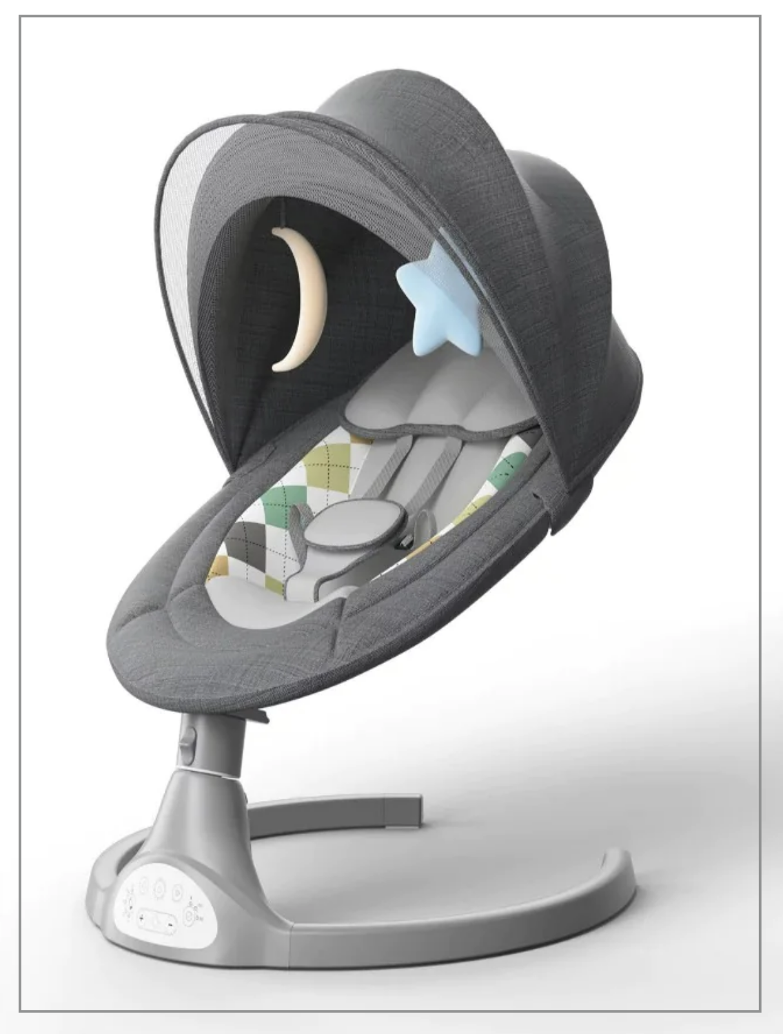 Electric Baby Bouncer Rocker Vibration Chair Portable Musical Cradle Swing  Seat