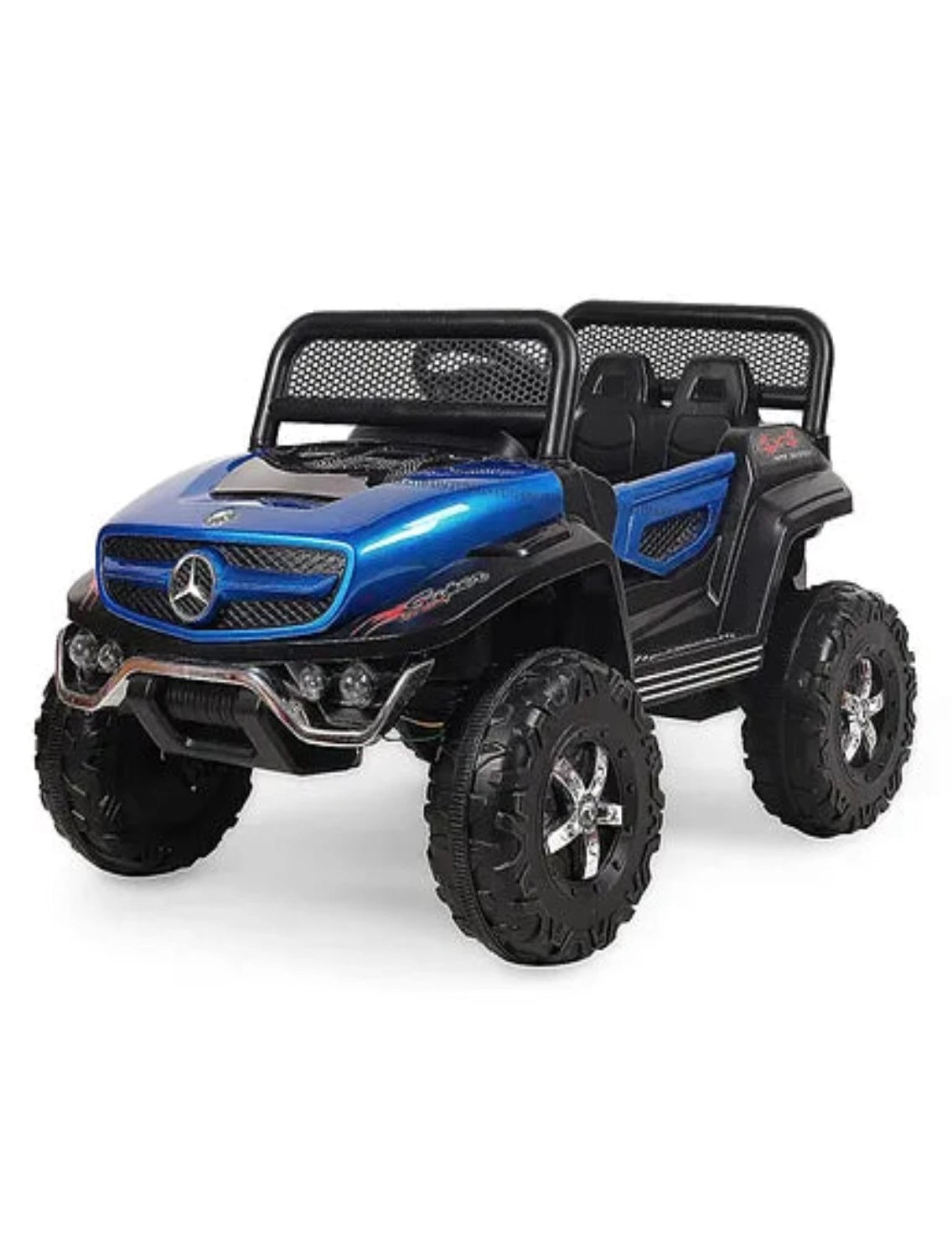 KIDS Battery Operated Ride on Jeep for Kids with Music Lights and Swing Electric Remote Control Ride on Jeep - Blue