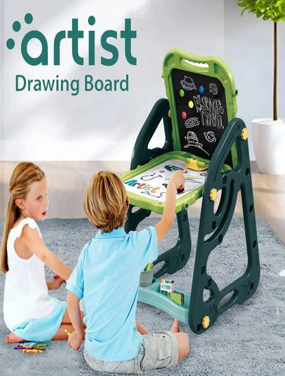 MULTIPUPOSE  Easel Board Easel for Kids Drawing Writing WITH CHAIR