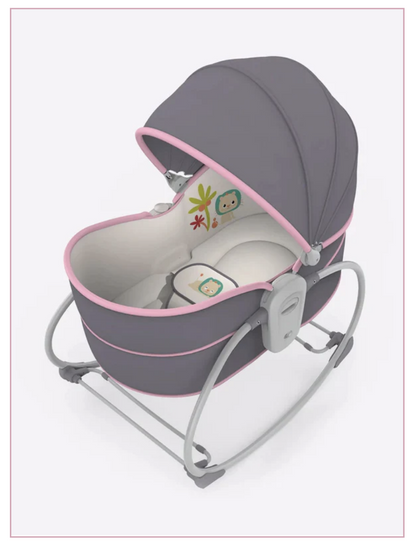 5 In 1 Rocker Bassinet With Adjustable Canopy