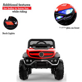 GettBoles 2288 Battery Operated Ride on Jeep for Kids with Music, Lights and Swing- Electric Remote Control Ride on Jeep for Children to Drive of Age 1 to 6 Years, Red