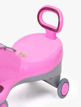 Cooper Train Car Rider with Steering Music & Lights for Girls (Pink)