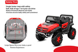 GettBoles 2288 Battery Operated Ride on Jeep for Kids with Music, Lights and Swing- Electric Remote Control Ride on Jeep for Children to Drive of Age 1 to 6 Years, Red