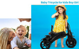 Panda N Torque Baby Tricycle with Music & Light || Baby Panda Tricycle for Kids || Baby Tricycle for 2 Years to 5 Years Kids/Tollders/Boys/Girls||Pedal Tricycle and 3 Wheel (Black)