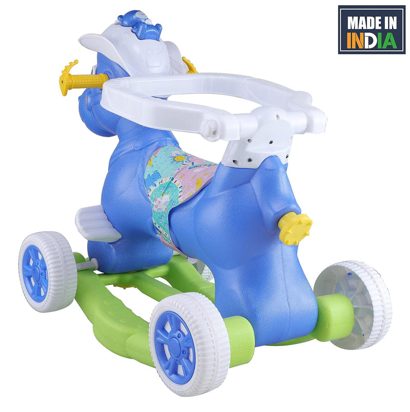 Rider cum Rocker Musical Derby Horse (Blue)