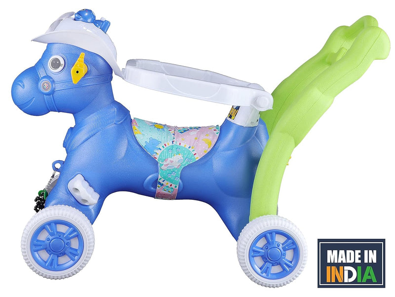 Rider cum Rocker Musical Derby Horse (Blue)