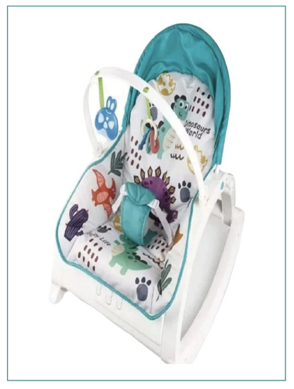 Dinosaurs World Newborn-to-Toddler Portable Rocker. (Multicolor)