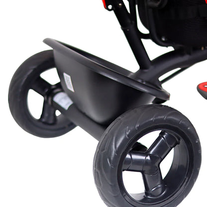 Luusa R9 Power Tricycle for Kids - Hoodless Version black Red