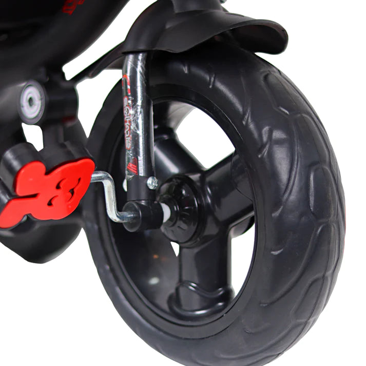 Luusa R9 Power Tricycle for Kids - Hoodless Version black Red