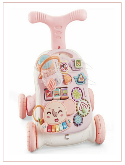 Musical Activity Baby Walker Cum Activity Table (PINK)