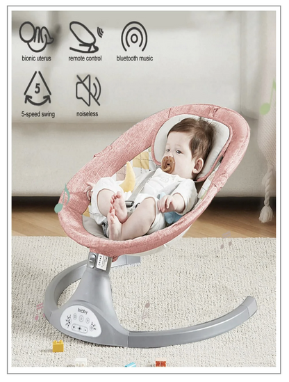 Musical Remote Control Swing Chair Fc-7778-Pink)