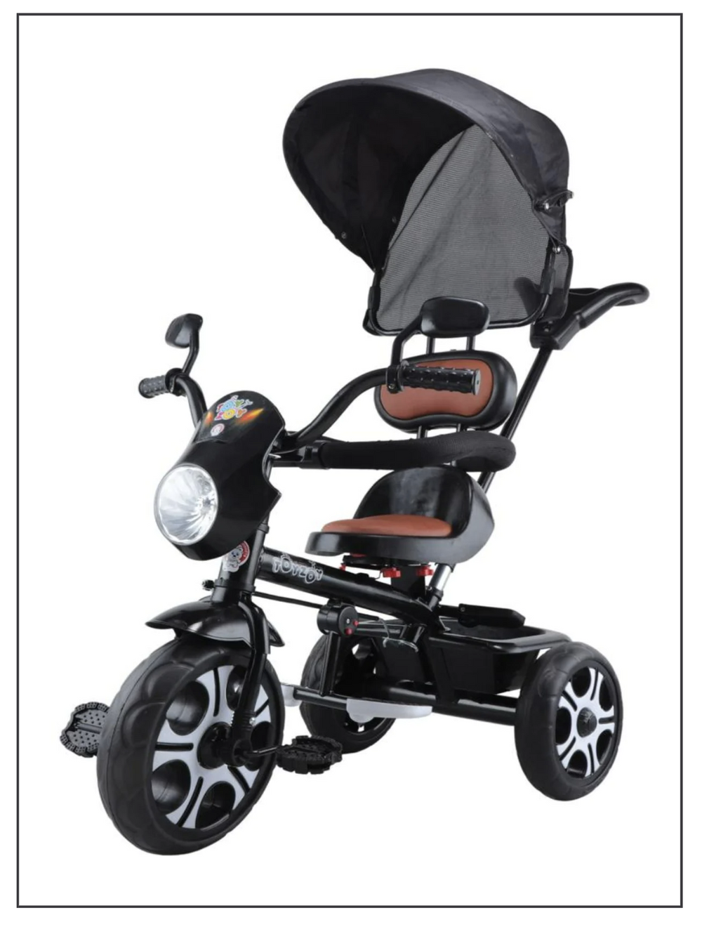 TRICYCLE WITH PARENTAL HANDLE CANOPY FirstCrawl