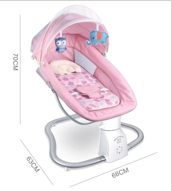 Baby Swing Rocking Chair with Remote Control 3-in-1 Adjustable backrest Baby Bouncer Electric Adjustable Rocking Chair