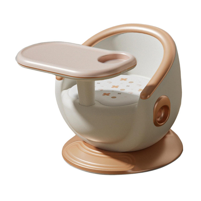 Ultrasoft Cushion Feeding Chair 2 in 1, Seat with Detachable Dining Food Tray (Peach-1-2 Year Old)