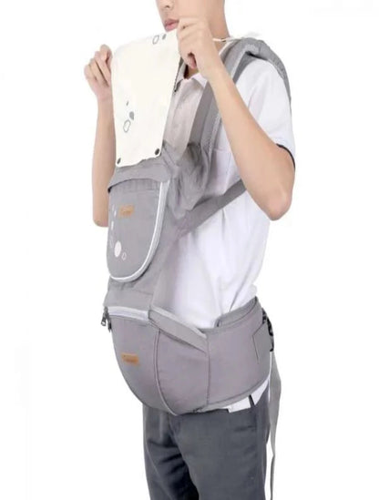 PREMIUM Baby Carrier With HIPSEAT  - Grey