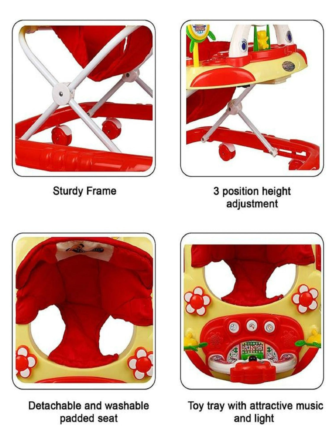 Musical Walker With Height Adjustable