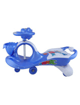 Musical Baby Swing Car With Basket (Blue)