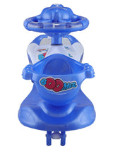 Musical Baby Swing Car With Basket (Blue)