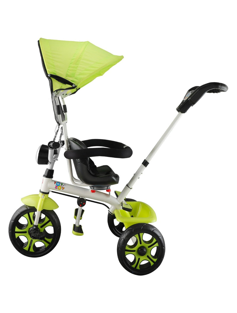 Tricycle with Light, Foldable Canopy and 360 Degree Seat Rotating