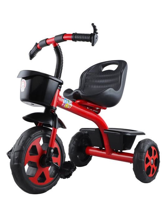 Pluto Lite Trike Tricycle with Detachable Basket -RED