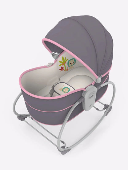 5 In 1 Rocker Bassinet With Adjustable Canopy