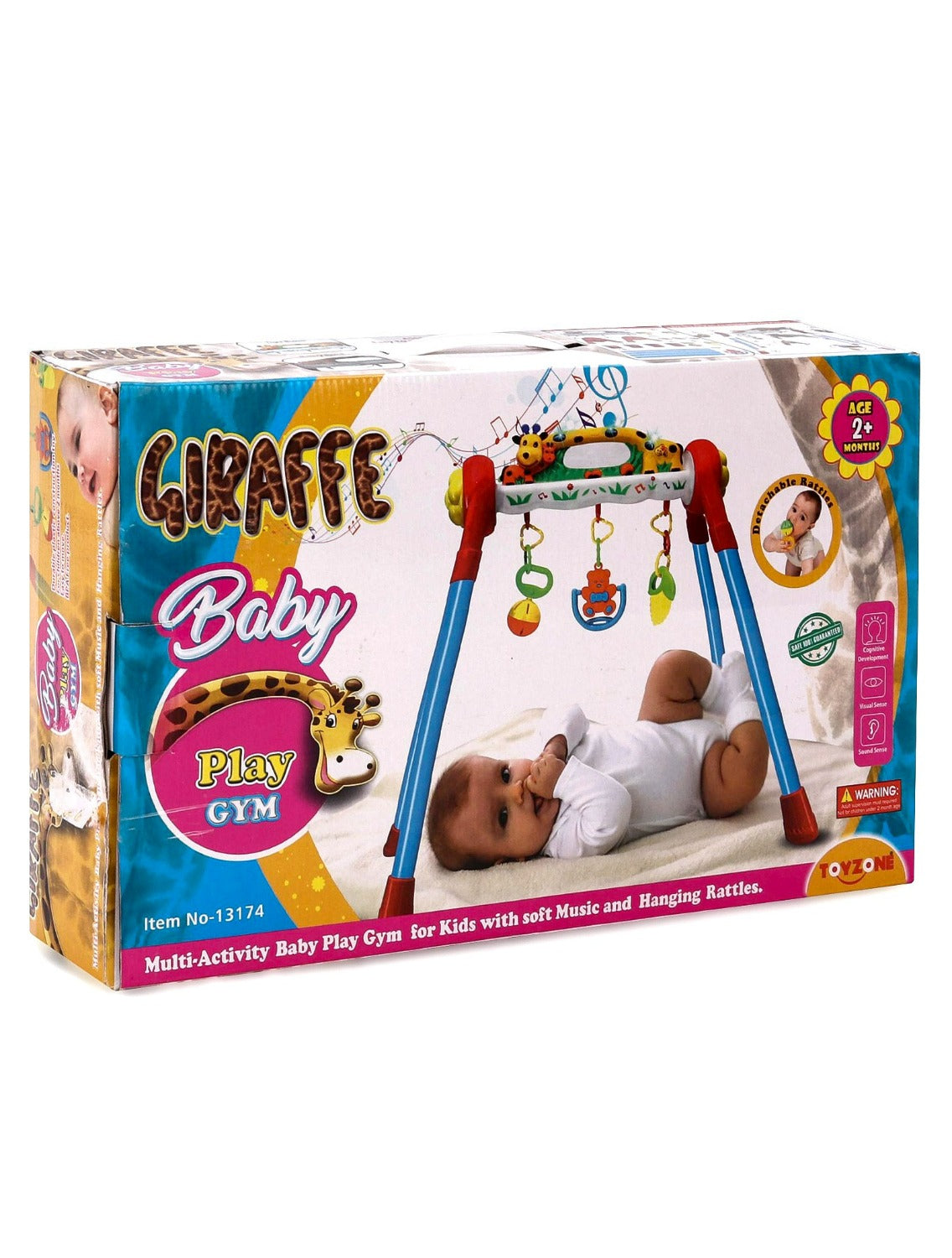 Toyzone Giraffe Baby Play Gym - Multicolor