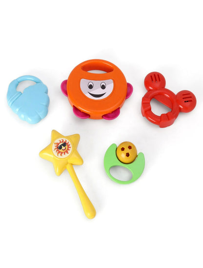 Baby Rattles Toy Multicolour - 5 Pieces (PVC PACK)