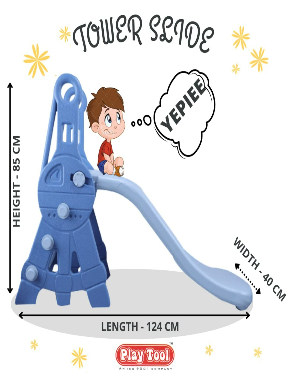 FOLDABLE TOWER SLIDE