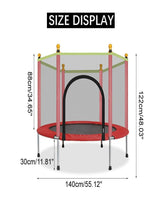 Trampoline with Safety 55 Inch