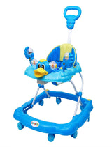 Height Adjustable Musical Walker With Parental Handle (BJ 305-H BLUE)