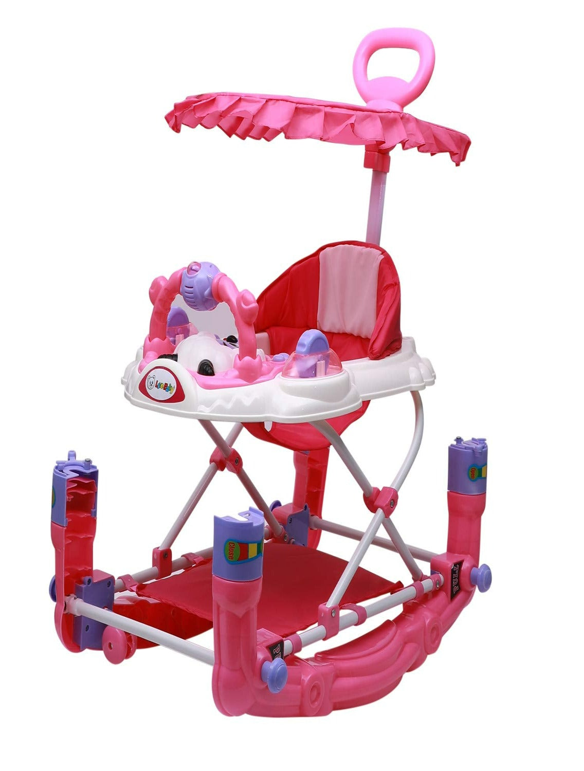 Musical Rocker Walker With Hood (BJ-302H PINK)