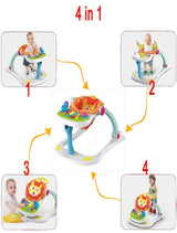 Multifunctional Musical Baby 4-IN-1 LION Walker (Multicolor)