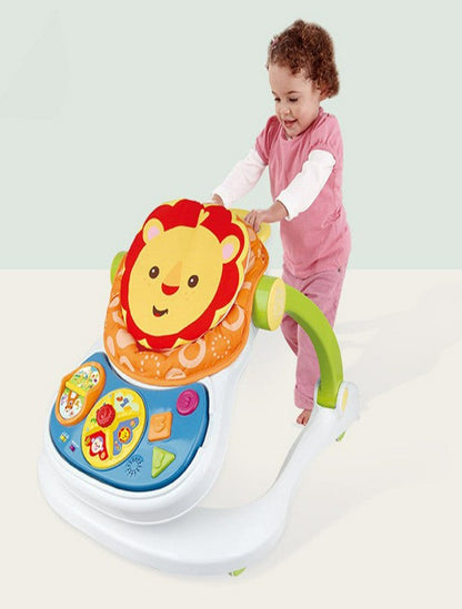 Multifunctional Musical Baby 4-IN-1 LION Walker (Multicolor)