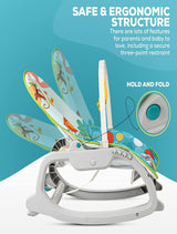 Rocker Cum Reclining Bouncer With Detachable Food Tray