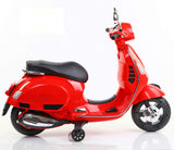 KIDS BATTERY OPERATED VESPA SCOTTER