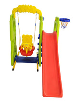 Happy Slide With Swing & Basketball (Multicolor)