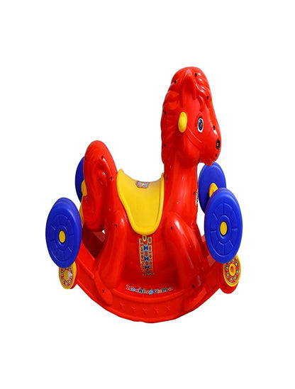 Rider Cum Rocker Gabru Horse in Red Colour