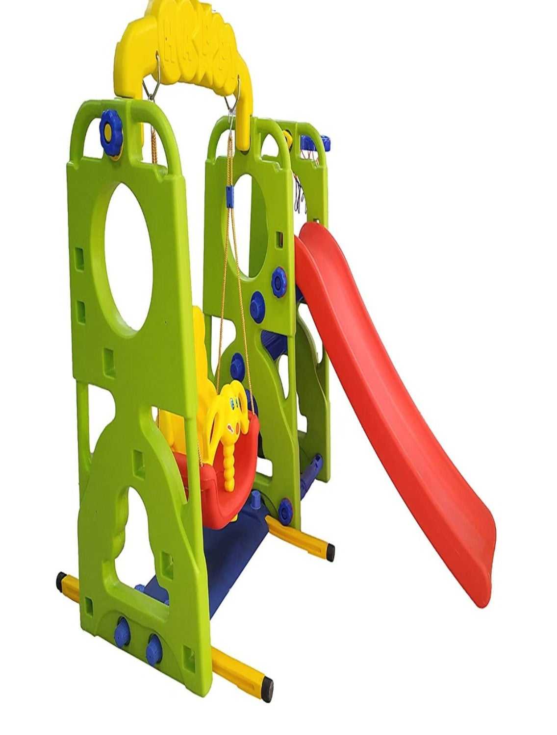 Happy Slide With Swing & Basketball (Multicolor)