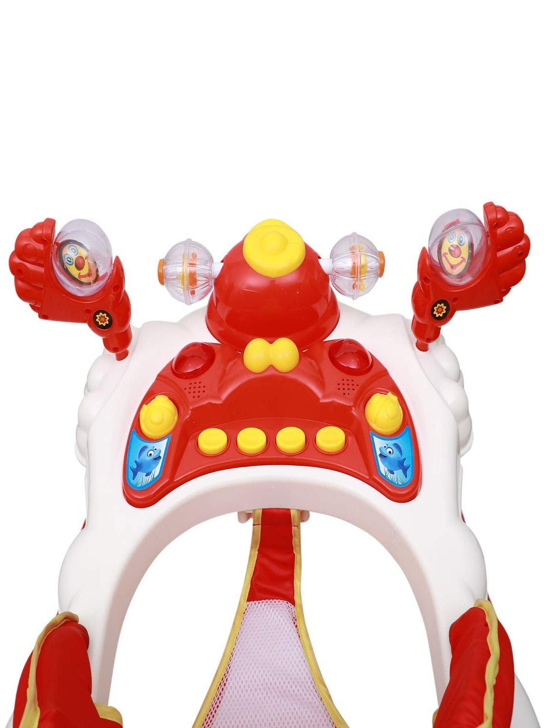 Height Adjustable Musical Walker With Parental Handle (BJ 305-H RED)