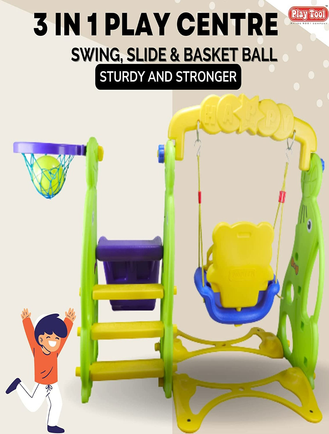 Buy Kids Slide and Swing 3 in 1 Play Centre