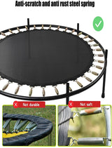 Heavy Duty Jumping Mat Indoor/Outdoor Trampoline with Enclosure Net and Spring Cover Padding