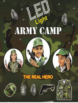 Army Tent House With LED Light