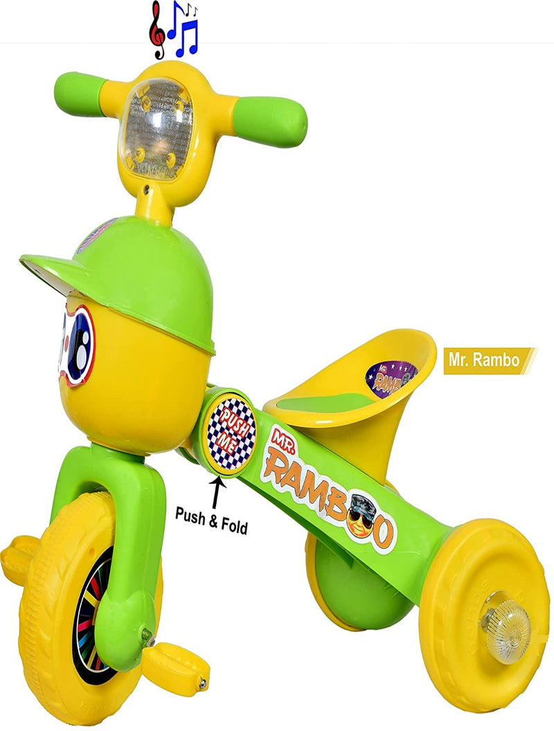 Rambo Tricycle With Light & Music (Green)