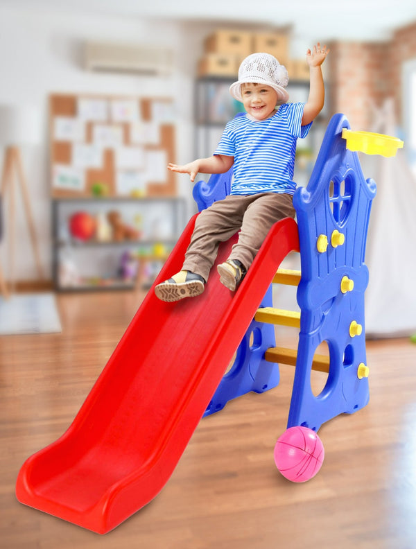 Folding Slide With Basketball (Multicolor)