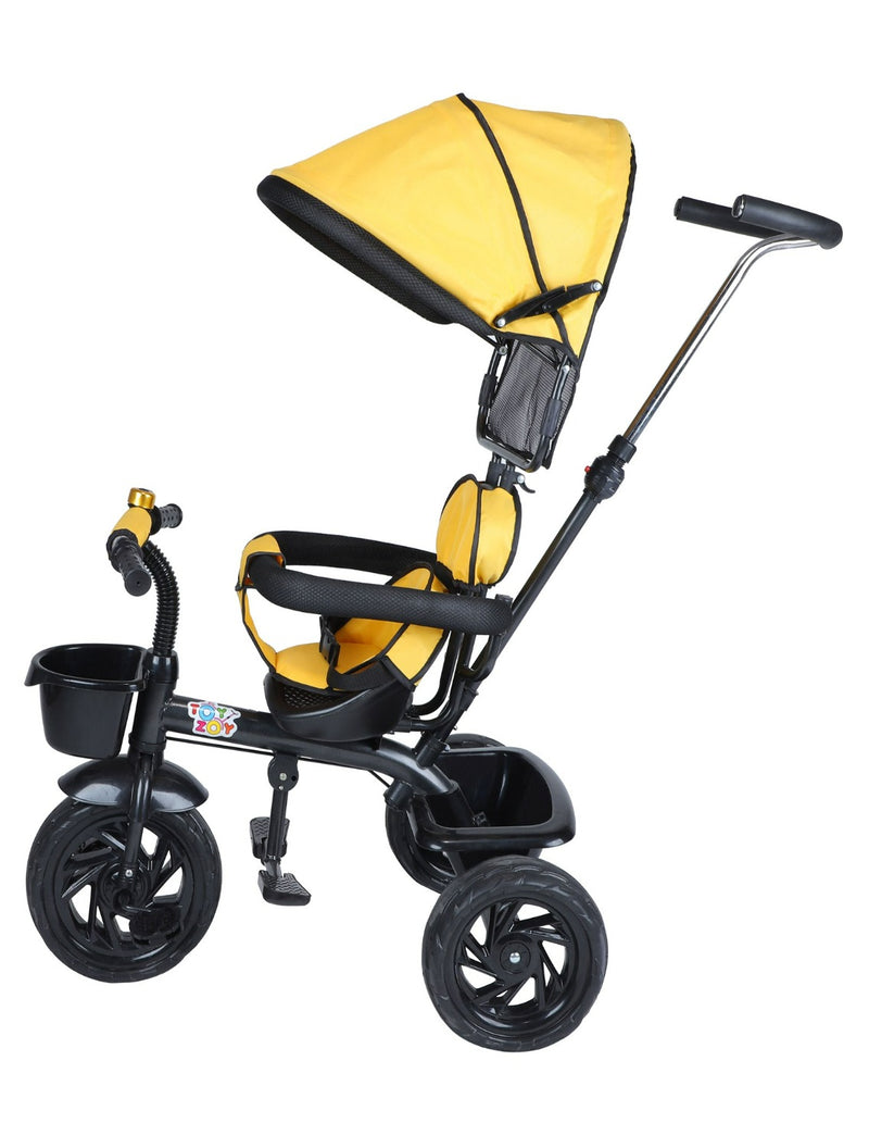 Tricycle With Safety Guardrail & Canopy (BJ-532 Yellow)