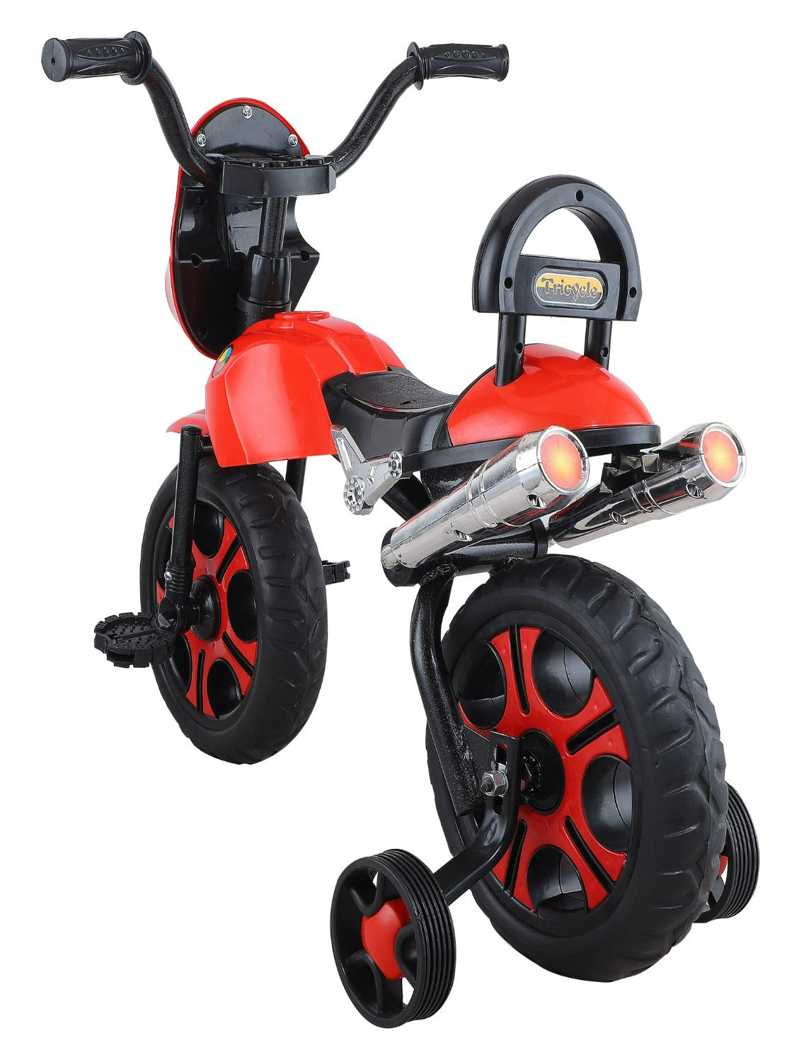 Tricycle Bullet 2 Wheels With Light And Music (BJ-5001 Red)