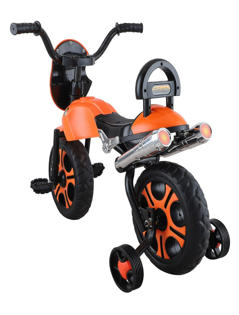 Tricycle Bullet 2 Wheels With Light And Music (BJ-5001 Orange)