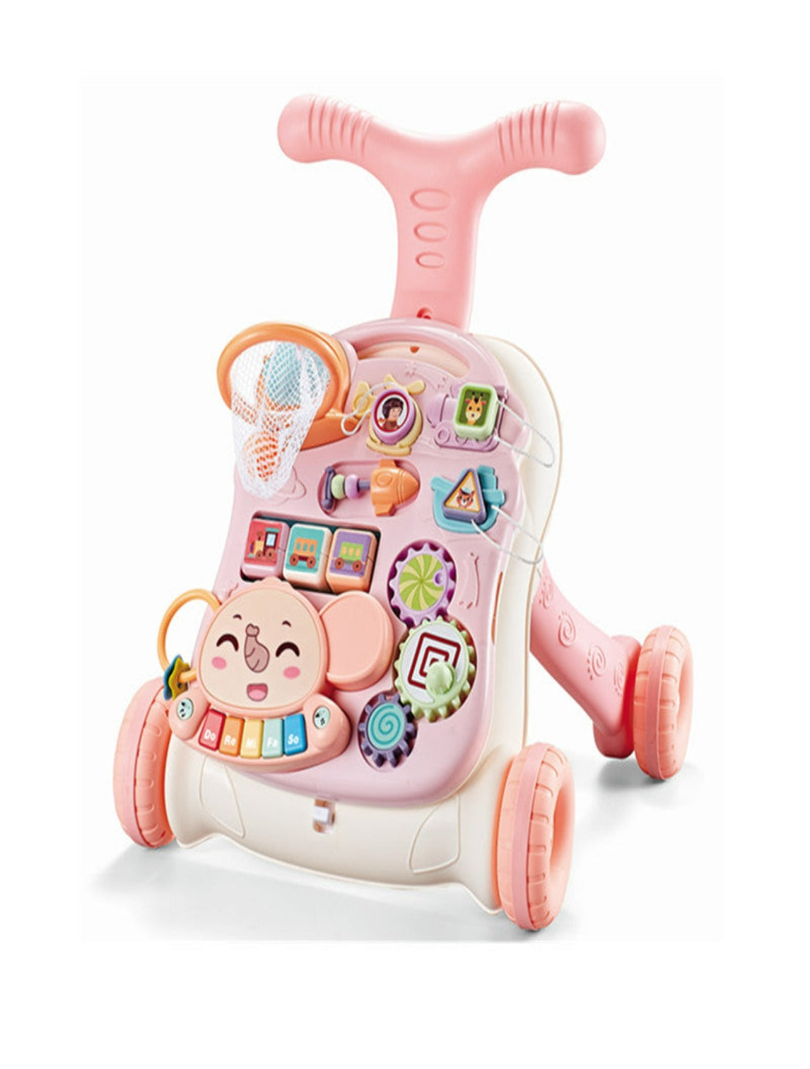 Musical Activity Baby Walker Cum Activity Table (PINK)