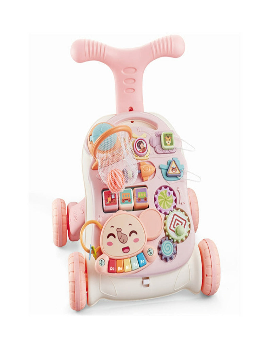 Musical Activity Baby Walker Cum Activity Table (PINK)