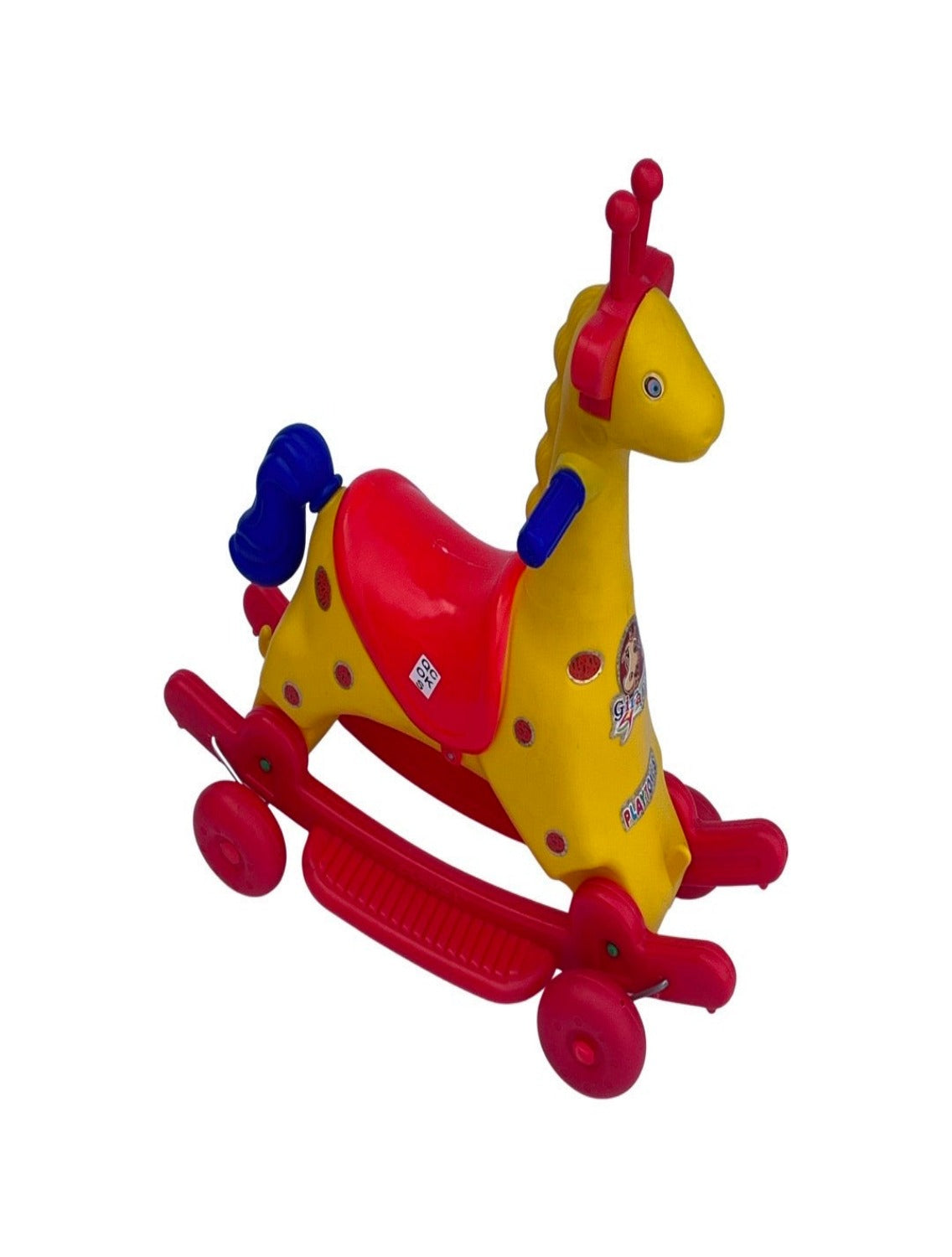 RIDER CUM ROCKER GIRAFEE (MULTICOLOR)